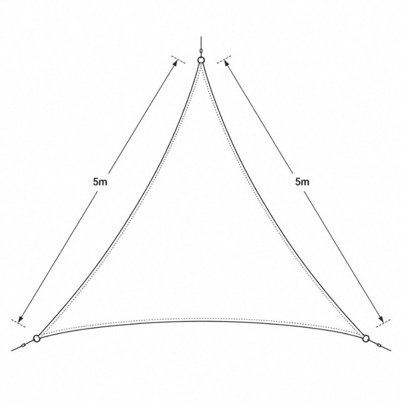 Voile d'ombrage triangulaire | Achat pas cher