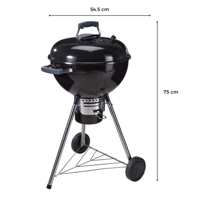 Barbecue Charbon de Bois 3 Pieds - Grille 45 cm