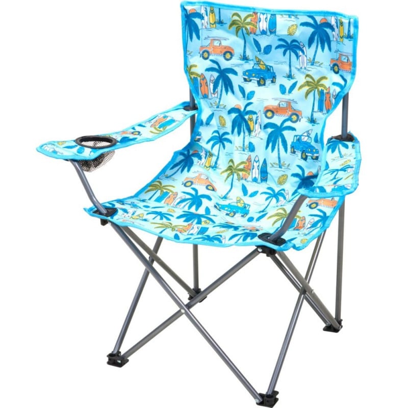 Chaise Pliante Enfant avec Sac - Motif Tropical 50 kg
