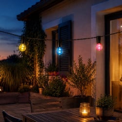 Guirlande Solaire 20 LED multicolore 5,7M