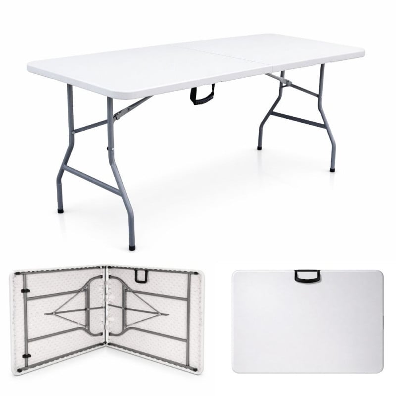 Table de jardin pliante 8 personnes | 180 cm