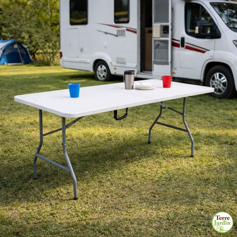 Table de jardin pliante 8 personnes | 180 cm