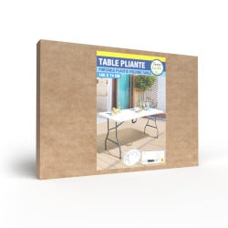 Table de jardin pliante 8 personnes | 180 cm