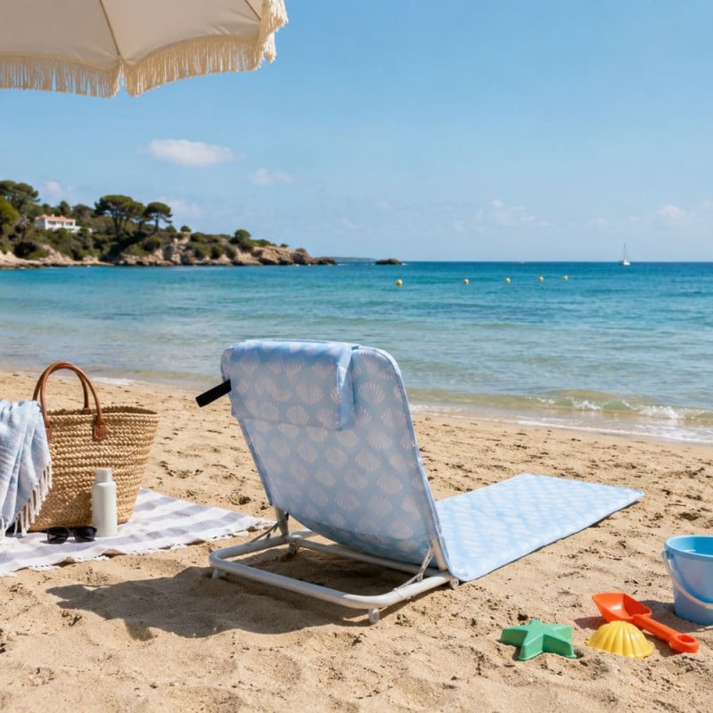 Tapis de plage pliable réglable