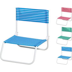 chaise de plage pliable à rayures