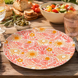 Assiettes de camping en plastique incassables et réutilisables Solea