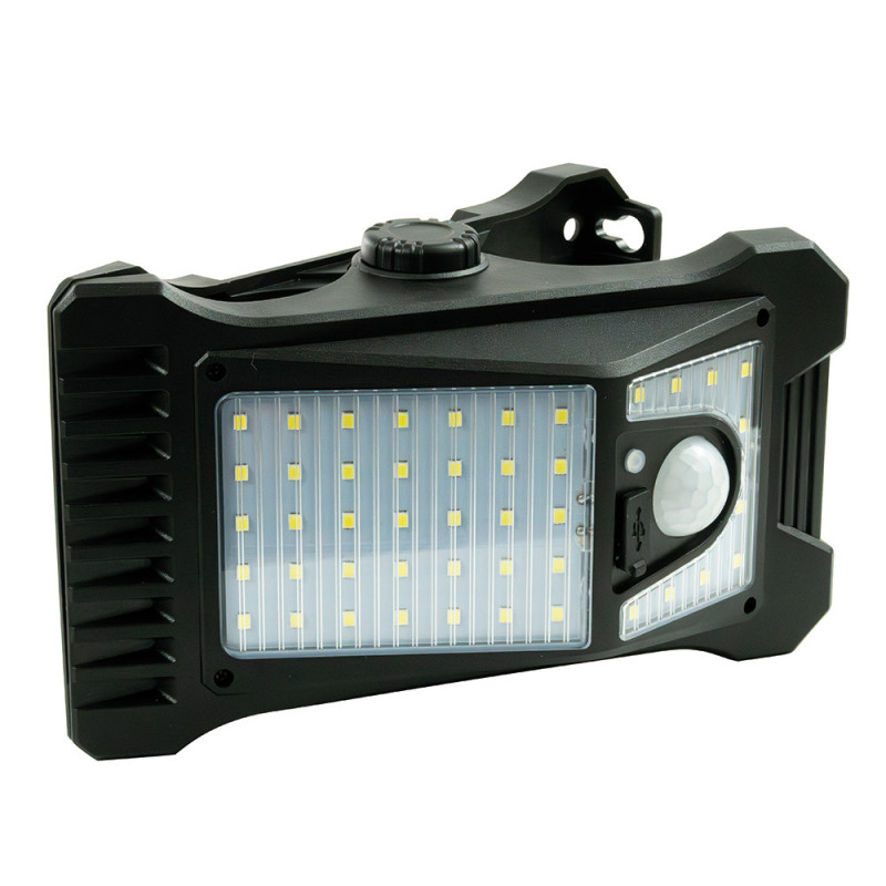 Lampe solaire pince avec détecteur de mouvement 350 lm