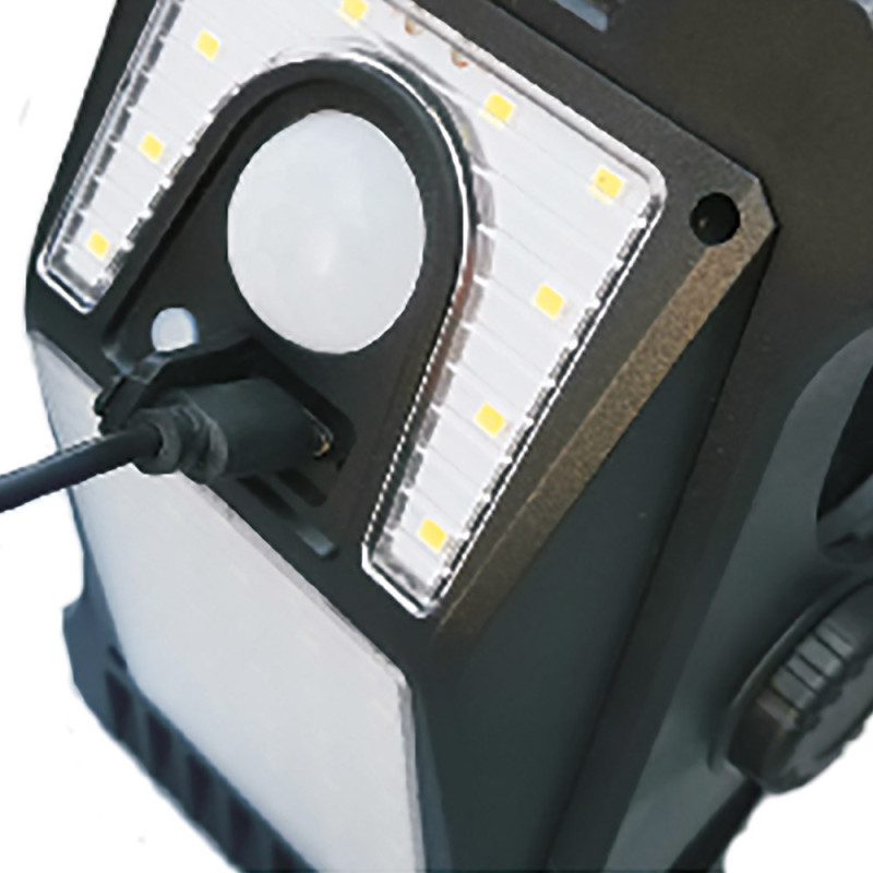 Lampe solaire pince avec détecteur de mouvement 350 lm