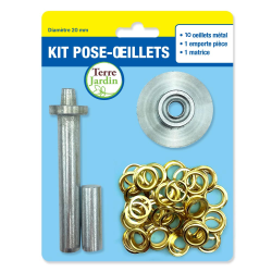 Kit pose oeillets bâche | Fixation simple