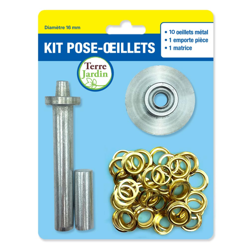 Kit pose oeillets bâche | Fixation simple