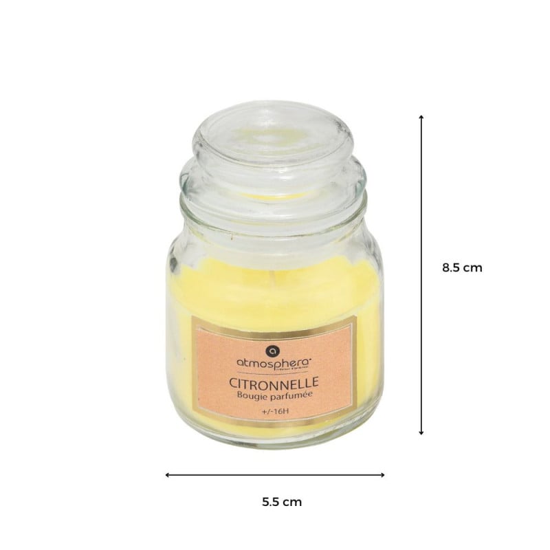Bougie parfumée citronnelle en verre
