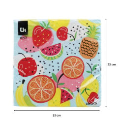 Serviettes de table en papier 33 x 33 cm - x16