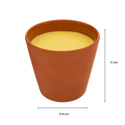 Bougie parfumée citronnelle 200 g anti-moustiques