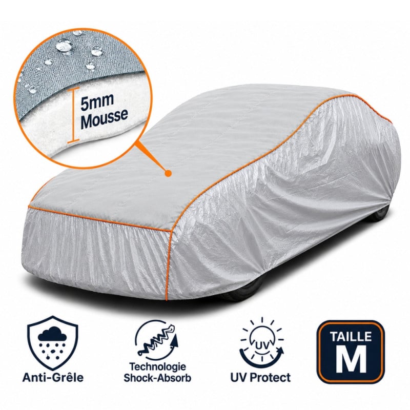 Bâche protection voiture anti-grêle | Shopix
