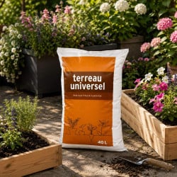 Terreau universel 40 L pour plantes, fleurs et légumes