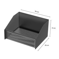 Panier brûleur à pellets ou granulés pour cheminée 30 x 25 x 17 cm