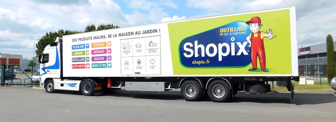 Shopix; arrêt des passage des camions.
