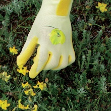 Gants de jardin jaune