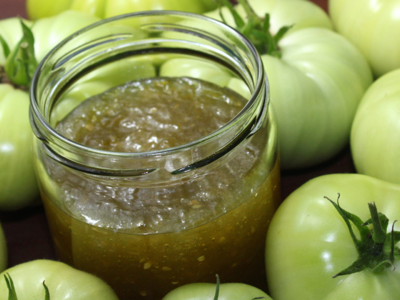 Les recettes de Christine : la confiture de tomates vertes