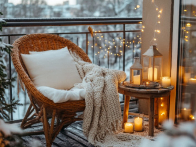 Créez une ambiance chaleureuse cet hiver grâce à des accessoires extérieurs